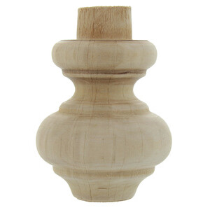 Piede in Legno Ontano 53012 52X 75 mm