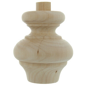 Piede in Legno Ontano 53012 88X100 mm