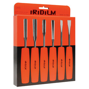 Set 6 Sgorbie Cromo Vanadio P/Legno Iridium