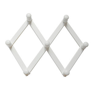 Appendiabiti Estensibile a 7 Ganci Bianco