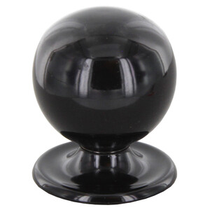Pomolo Ottone 2172 2023 D 20 mm Tornito Nero