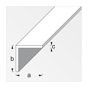 Profilo Bianco H.200 cm Angolare 20X20X1 mm
