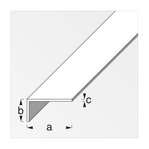 Profilo Bianco H.200 cm Elle 30X15X1 mm