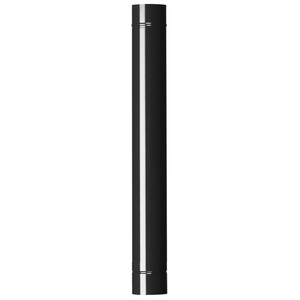 Tubo P/Stufa H 100 cm D 15 cm Nero Opaco