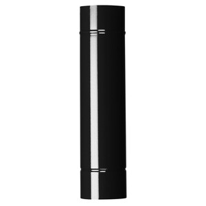 Tubo P/Stufa H 50 cm D 12 cm Nero Opaco