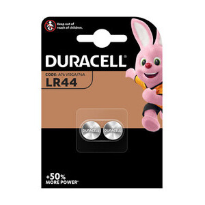 Duracell Batteria a Bottone LR44 BL 2 PZ