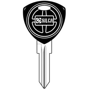 Silca GT18RBP Chiave Auto Testa Plastica Acciaio
