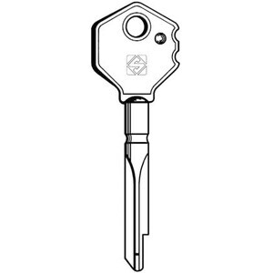 Silca XY4P Chiave Croce Testa Plastica