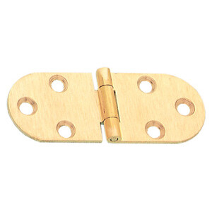 Cerniera a Biscotto Senza Fermo Ottone Sat 80X30MM