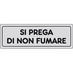 Etichetta Adesiva 150X50 Si Prega di Non Fumare