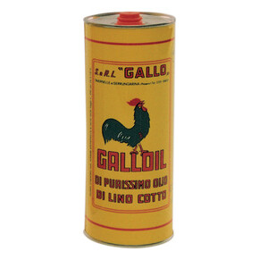 Olio di Lino Cotto Puro 1 L Latta Gialla