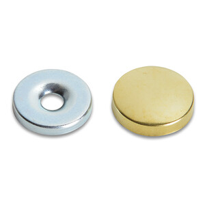 Borchia Coprivite Ottone Lucido 18 mm