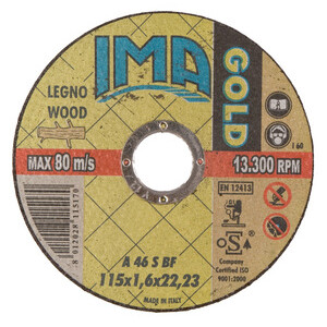 Ima Disco P/Legno Gold Piano D 115X1,6 mm