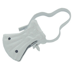 Pinza P/Tende C/Arco Laccato Bianco