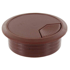 Bocchetta Passacavi D 60 mm Plastica Marrone