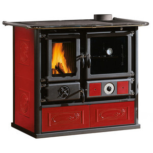 Termocucina Legna 11 KW Rosa Dsa 4.0 Bordeaux