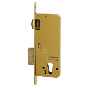 Iseo 280N Serratura Inf P/Legno Rullo Reg E40 Ottonata