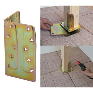Piastra 800/ALA P/Supporto Rinf Acc Trop 80X80X140MM