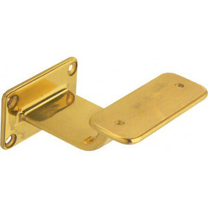Supporto Corrimano Legno in Ottone Lucido