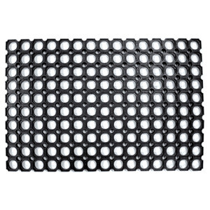 Zerbino Robustus PVC Componibile Nero 40X70 cm
