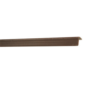 Paraspigolo 25X25 Plastica Rigato 300 cm Marrone
