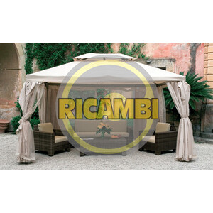 Set 4 Teli Moschiera P/Gazebo Sahara/Agadir 4X4M