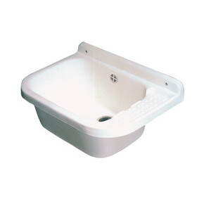 Lavatoio Resina a Parete 50X35 cm C/Sifone