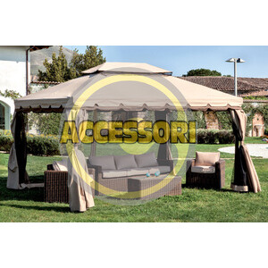 C Set 4 Teli Laterali P/Gazebo 3X4M Adventure/Riyad