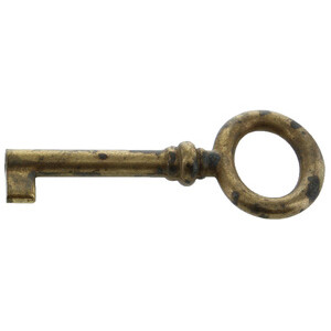 Chiave P/Mobili 33728 29X69 mm Ottone Anticato
