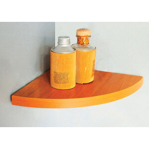 Mensola Angolo Squadrata Noce 35X35X1,8 cm