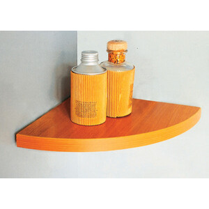 Mensola Angolo Squadrata Noce 50X50X1,8 cm