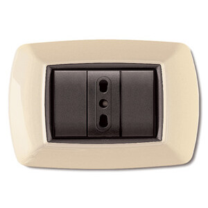 Placca Life Living Plast Avorio 3P