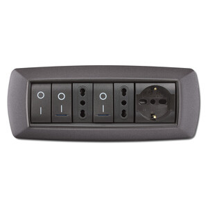 Placca Life Living Plast Grigio Chiaro Vulcan 7P