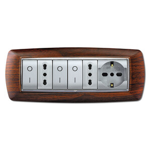 Placca Life Living Plast Legno Scuro 7P
