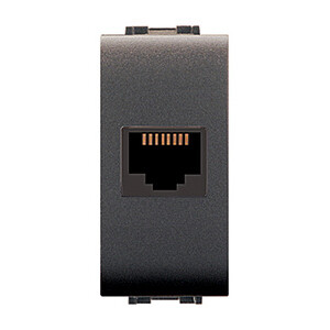 Life 4084 Presa Telefonica RJ11 Plug 6/4 Grigio Ant