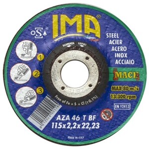 Ima Disco per Ferro Taglio e Sbavo D 115X2,2 mm