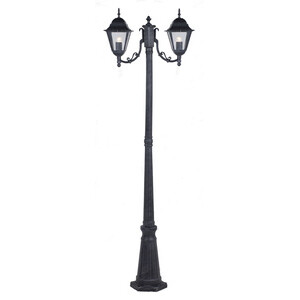 Lampione New York H 200 cm 2 Luci Grigio