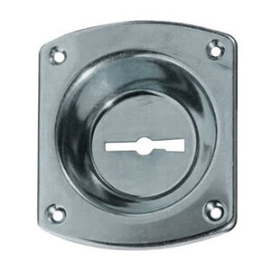 CR 32 Mostrina P/Serratura DM Cromata C/Incavo 12MM