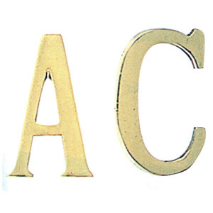 Lettera D in Ottone 75 mm