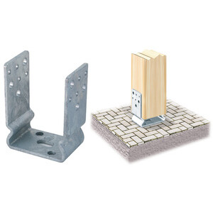 Piastra 791 Supporto Ancor U Zinc Fuoco 60X121 mm
