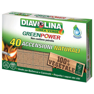 Accendifuoco 40 Cubi Diavolina Green Power 15341