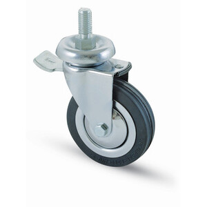 Ruota Carrello D 80 mm Gomma 155/BIS-B per 12MA Freno