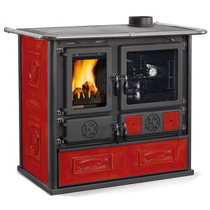 Stufa Cucina Legna 8.8 KW Rosa 5.0 VST Bord V3-4