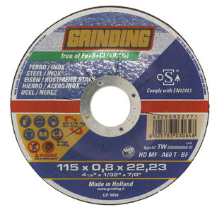 Grinding Disco Ferro Piano 115X0,8 Hdmf