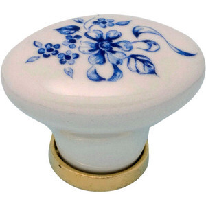 BL Pomolo Porcellana Ovale C/Base F/07 2 PZ