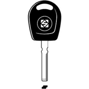 Silca HU116TE Chiave Transponder Vuota Acciaio