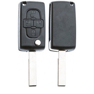 Silca HU83CRS7 Guscio Chiave Auto (BATT.4 Tasti PSA)