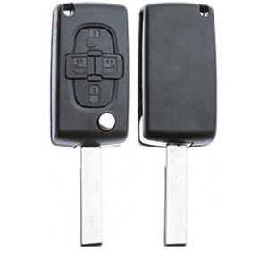Silca HU83CRS7N Guscio Chiave Auto (NO-BATT.4 Tasti PSA)