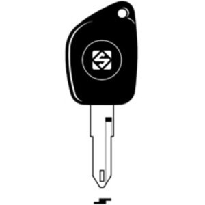 Silca NE72ATE Chiave Transponder Vuota Ottone