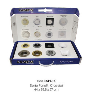 Espositore Faretti da Incasso in Valigia